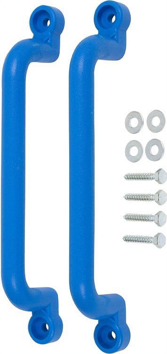 Blue 13" Polyethylene Playground Handles with Mounting Hardware