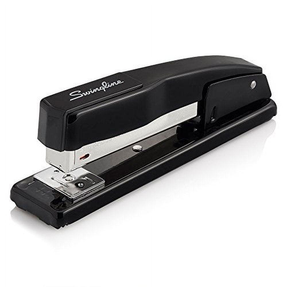 Black Metal Electric Desktop Stapler with Full Strip