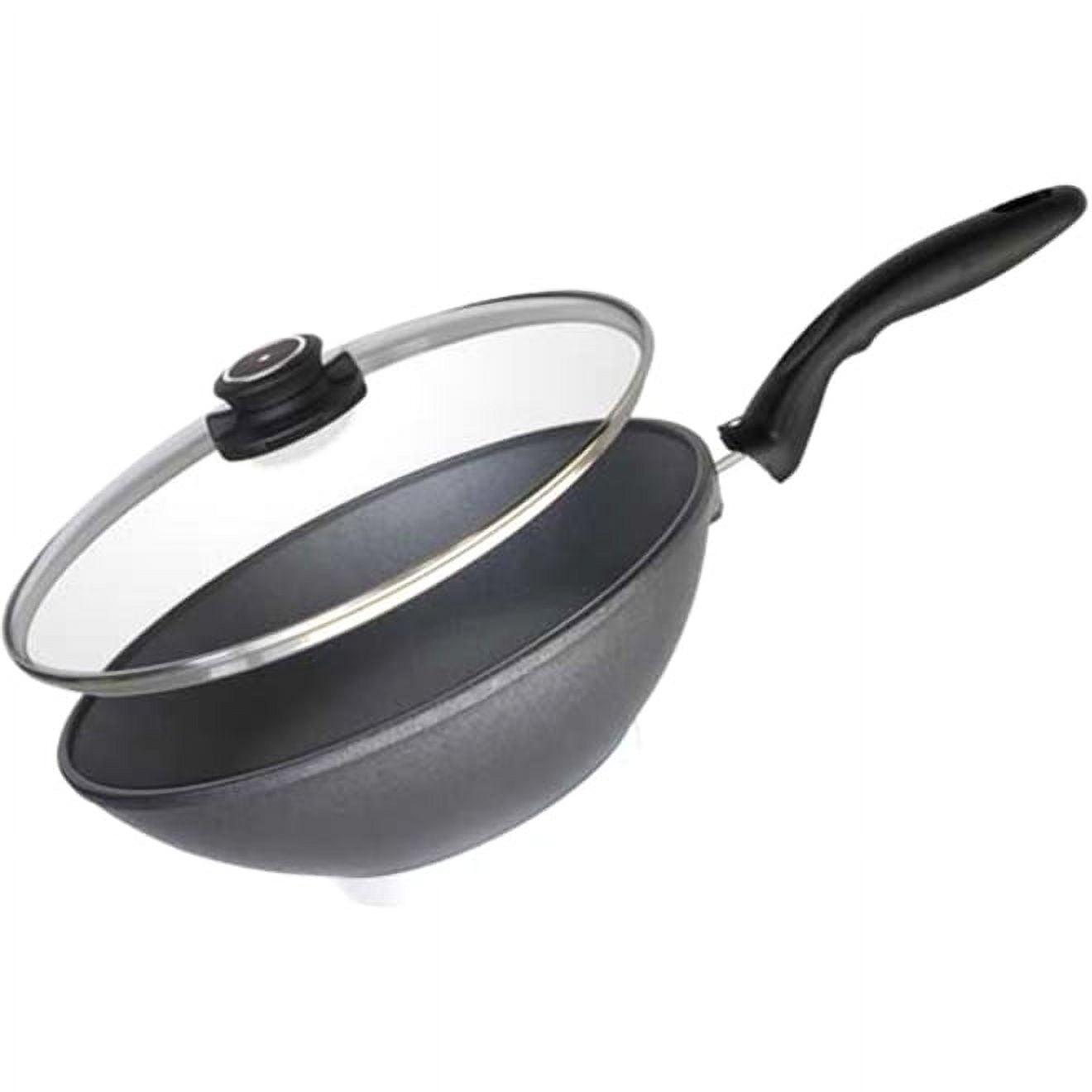 Swiss Diamond 11" Non Stick Aluminum Induction Wok with Lid