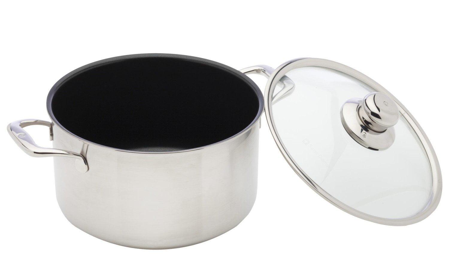 Swiss Diamond Prestige Non-Stick Stainless Steel Round Dutch Oven