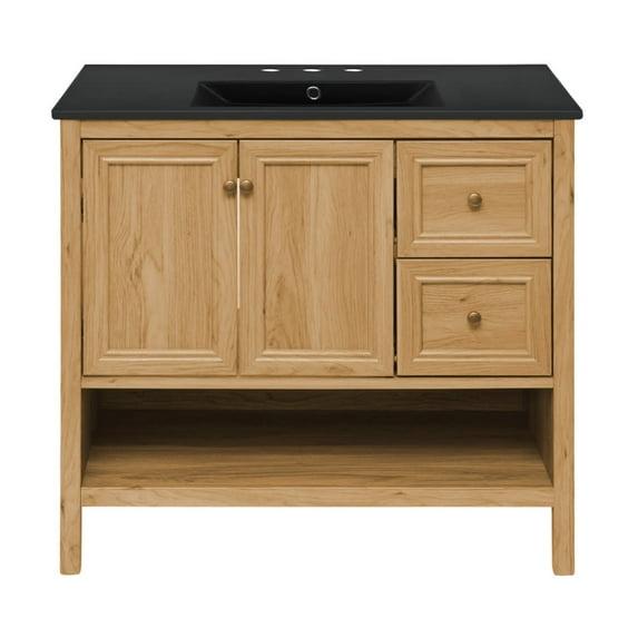 Swiss Madison Sm-Bv241-3Mb Chateau 36" Free Standing Single Basin Vanity Set - Golden Oak