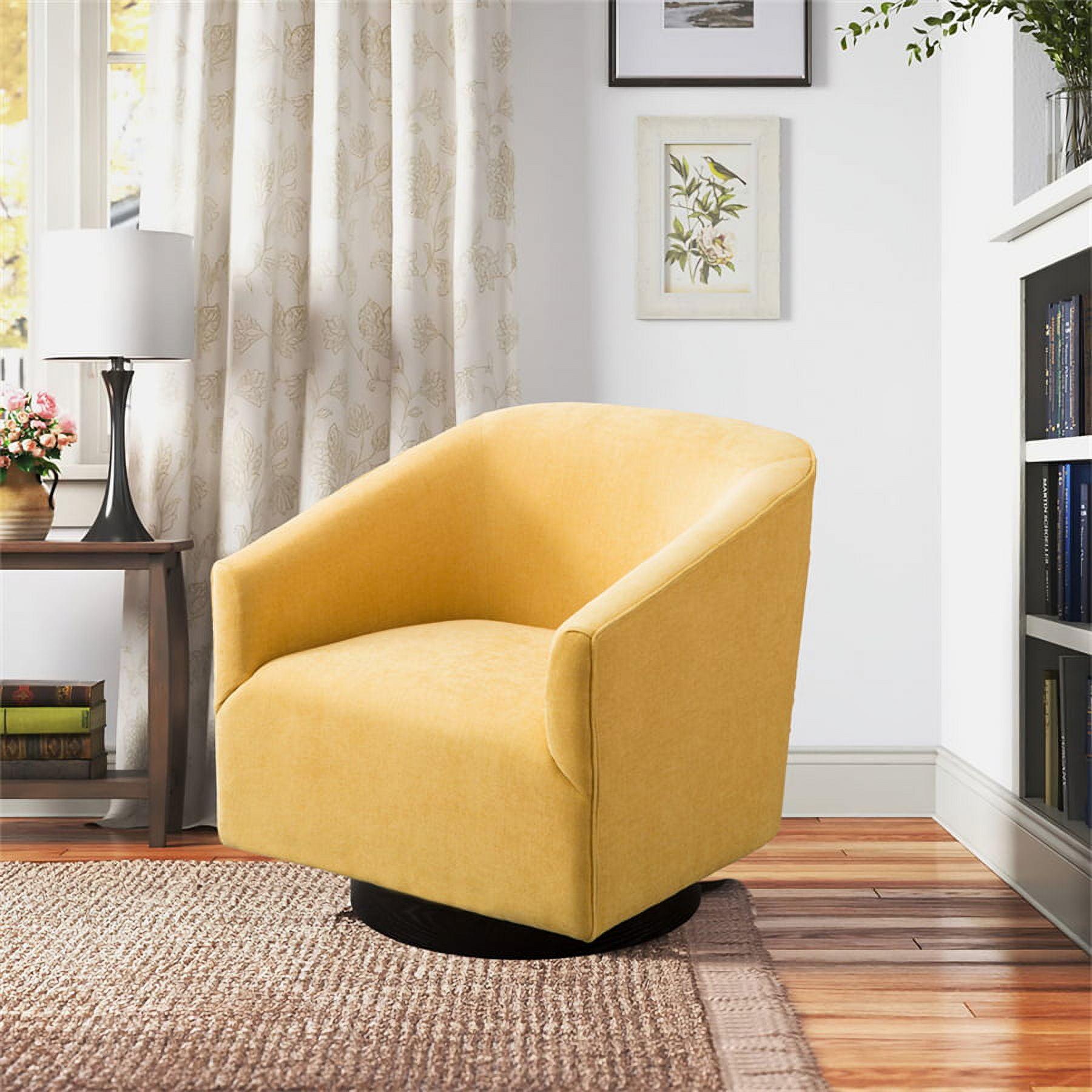 Donovan Upholstered Swivel Barrel Chair