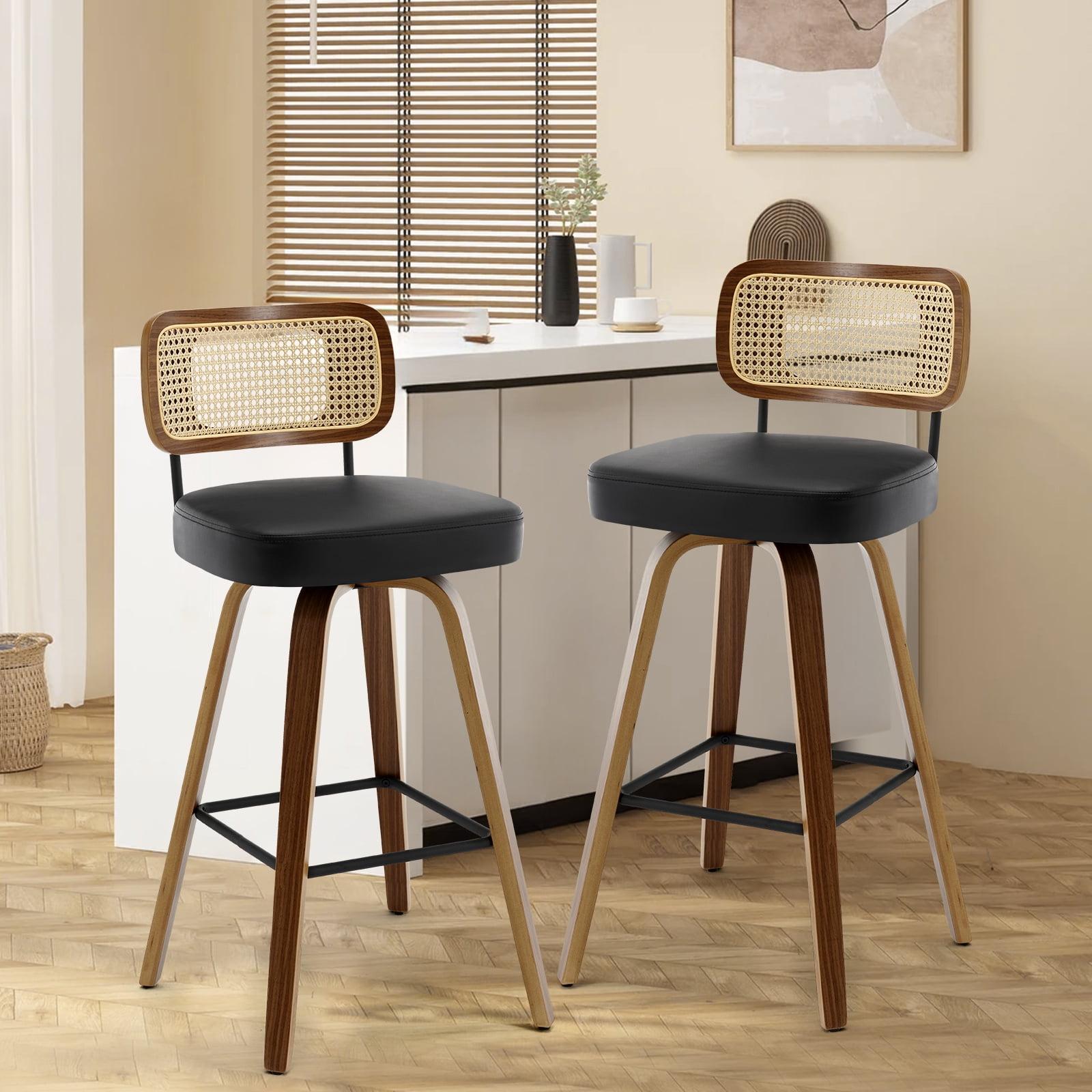 Lucania Swivel Upholstered Counter & Bar Stool