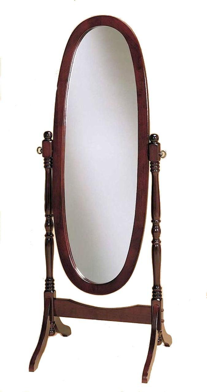 Legacy Decor Swivel Full Length Free Standing Wood Cheval Floor Mirror