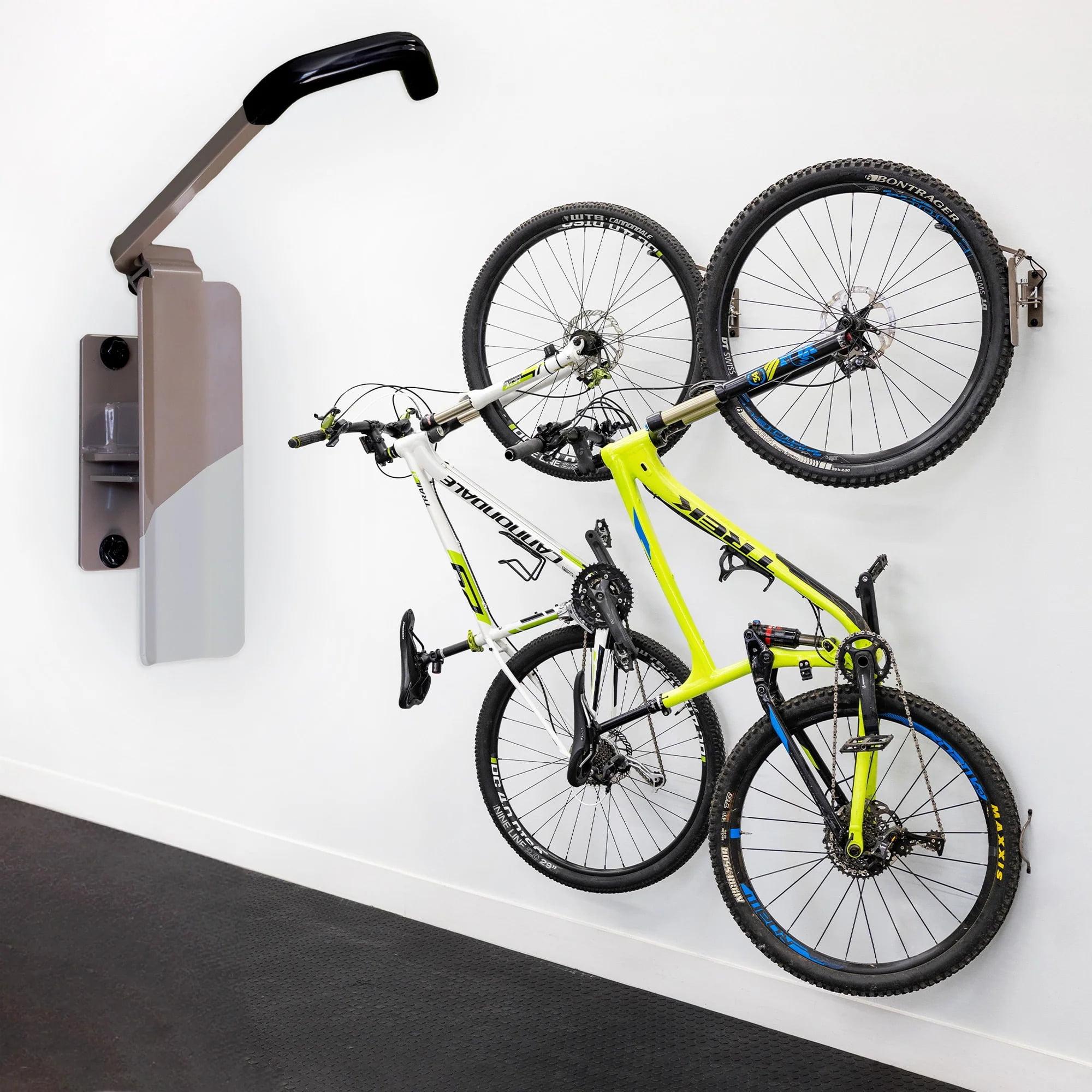 StoreYourBoard Swivel Mount Bike Storage Rack | 2 Bike Garage Wall Hooks | Mud