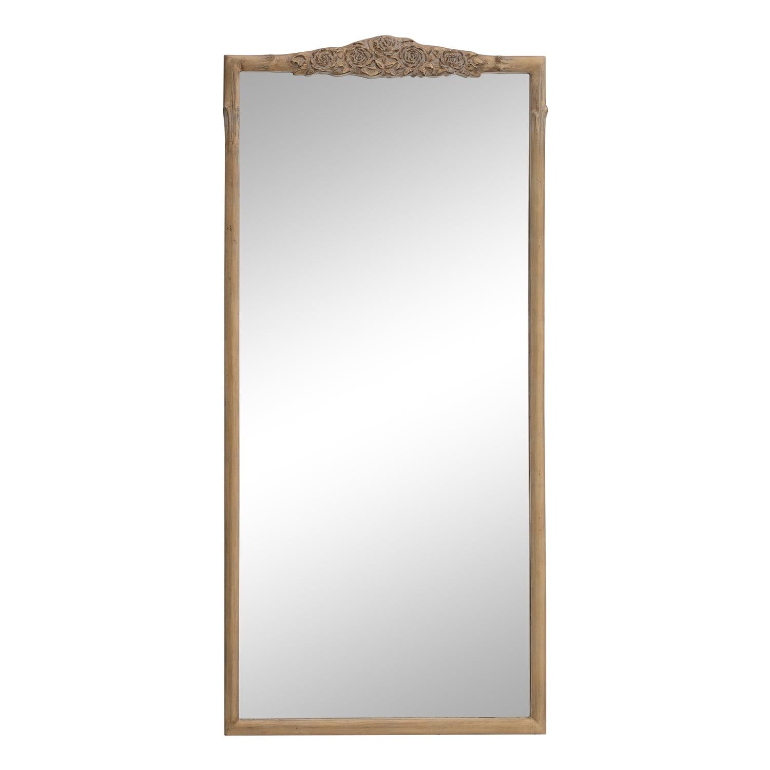 Coaster Sylvie Traditional French Provincial Mirror Floor Mirror - Vintage Gold