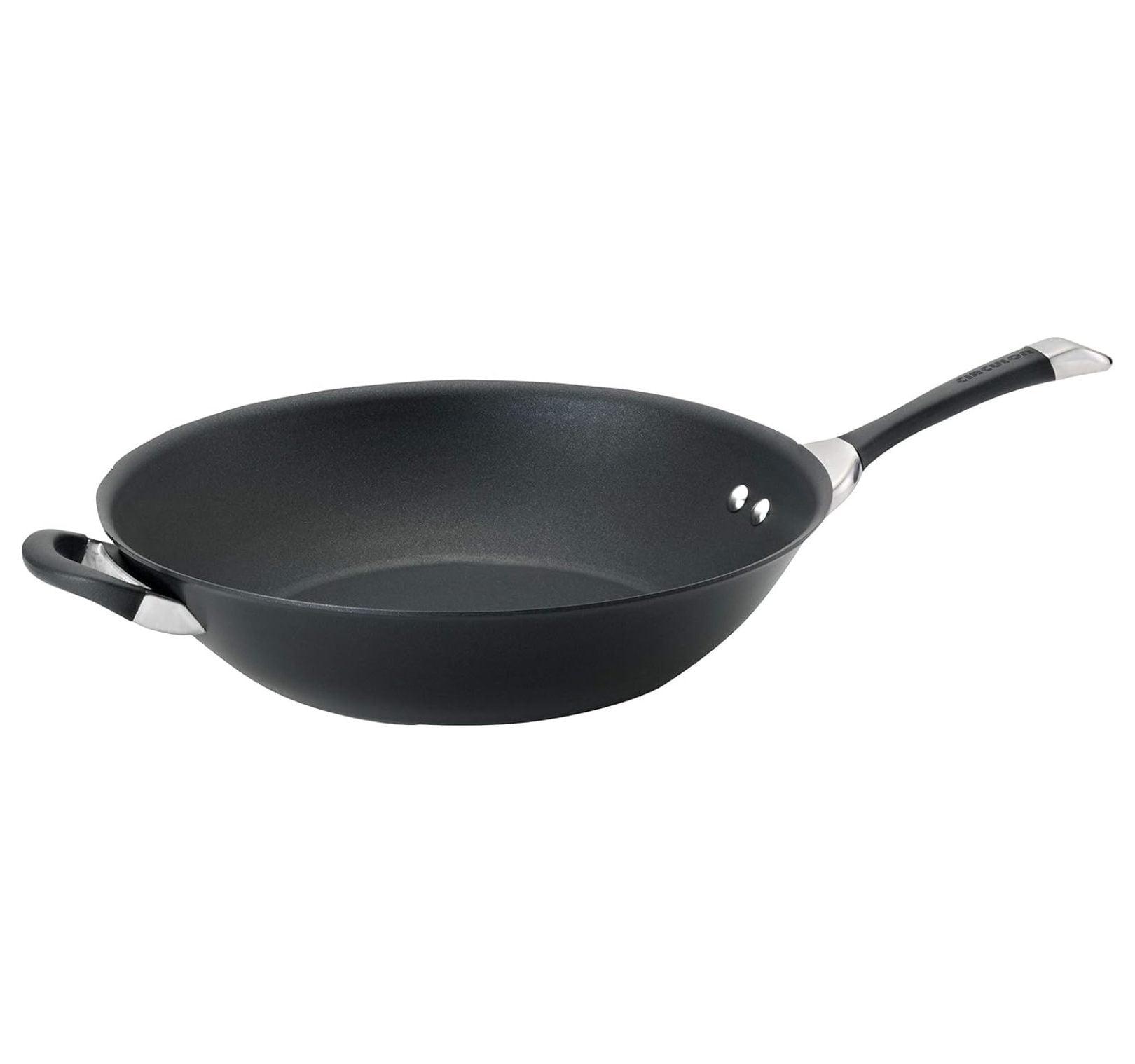 Circulon Symmetry Hard-Anodized Nonstick Induction Stir Fry Pan with Helper Handle, 14-Inch