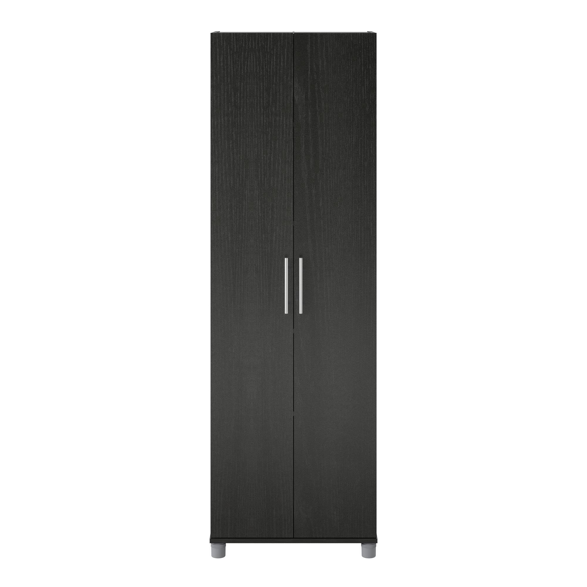 Camberly 24" Black Oak Utility Storage Cabinet