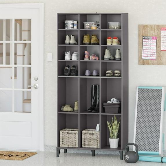 Flex Athletic Shoe Storage Cabinet for Boots & Tennis Shoes, Graphite