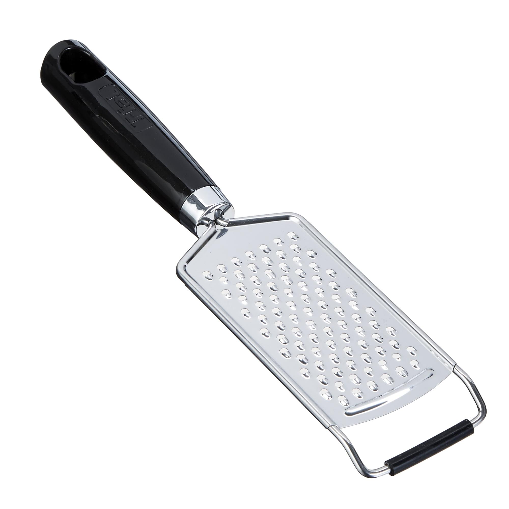 Stainless Steel Rectangular Hand Grater with Black Handle