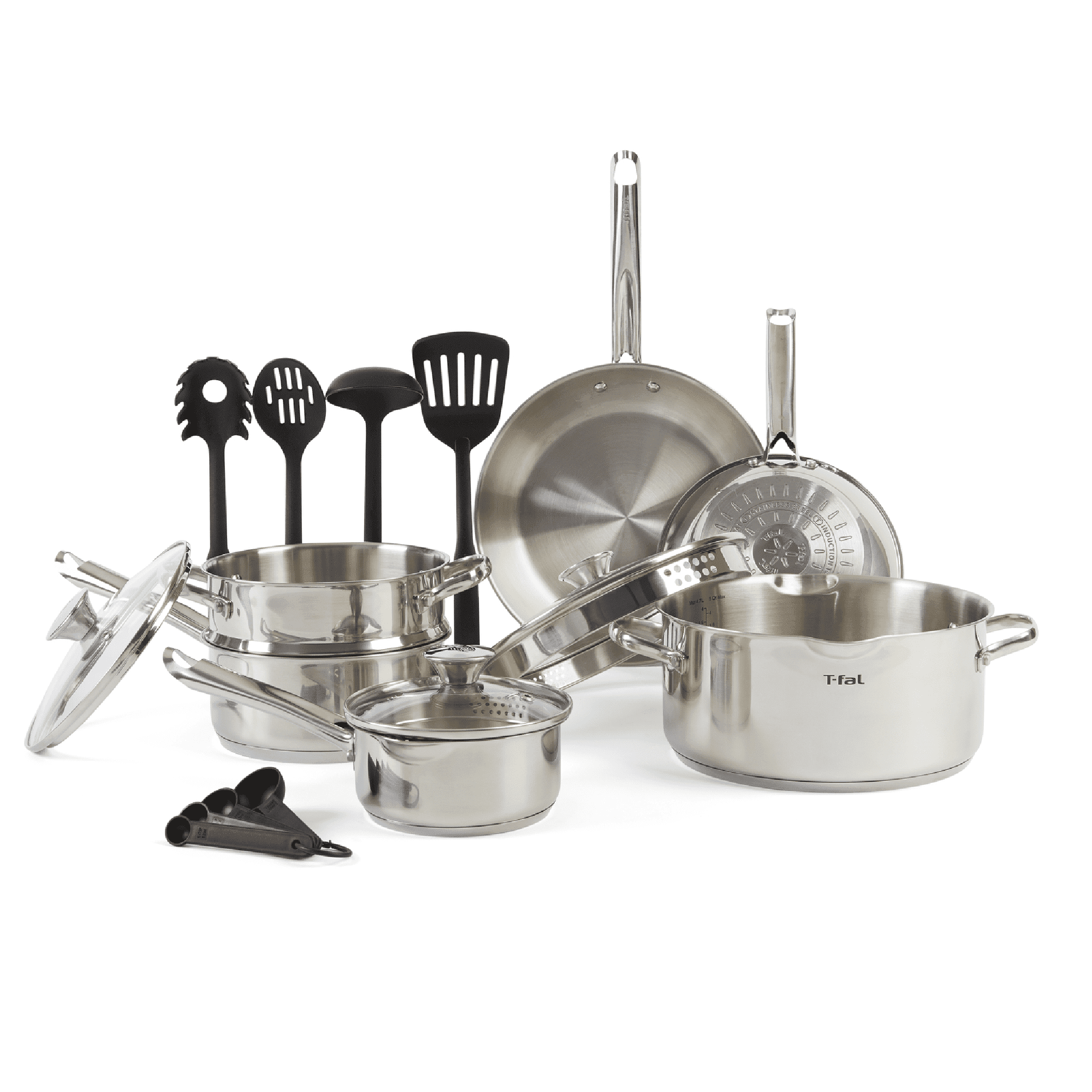 Stainless Steel 14-Piece Dishwasher Safe Cookware Set