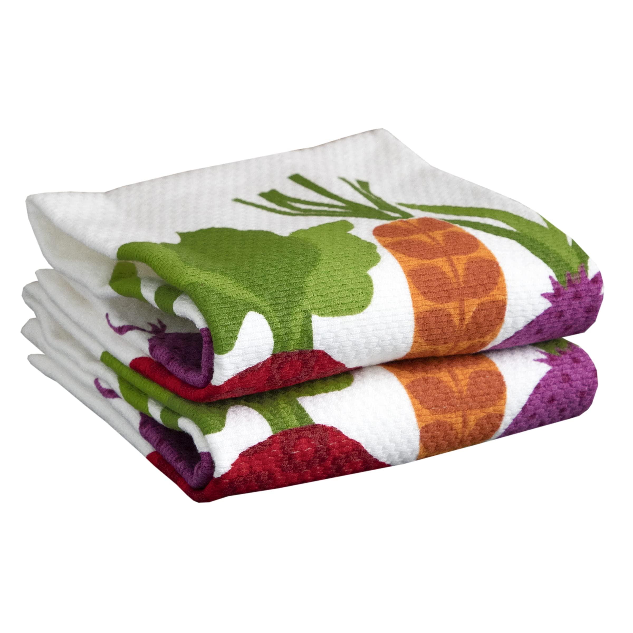 T-fal Veggies Print Dual Kitchen Dishcloth