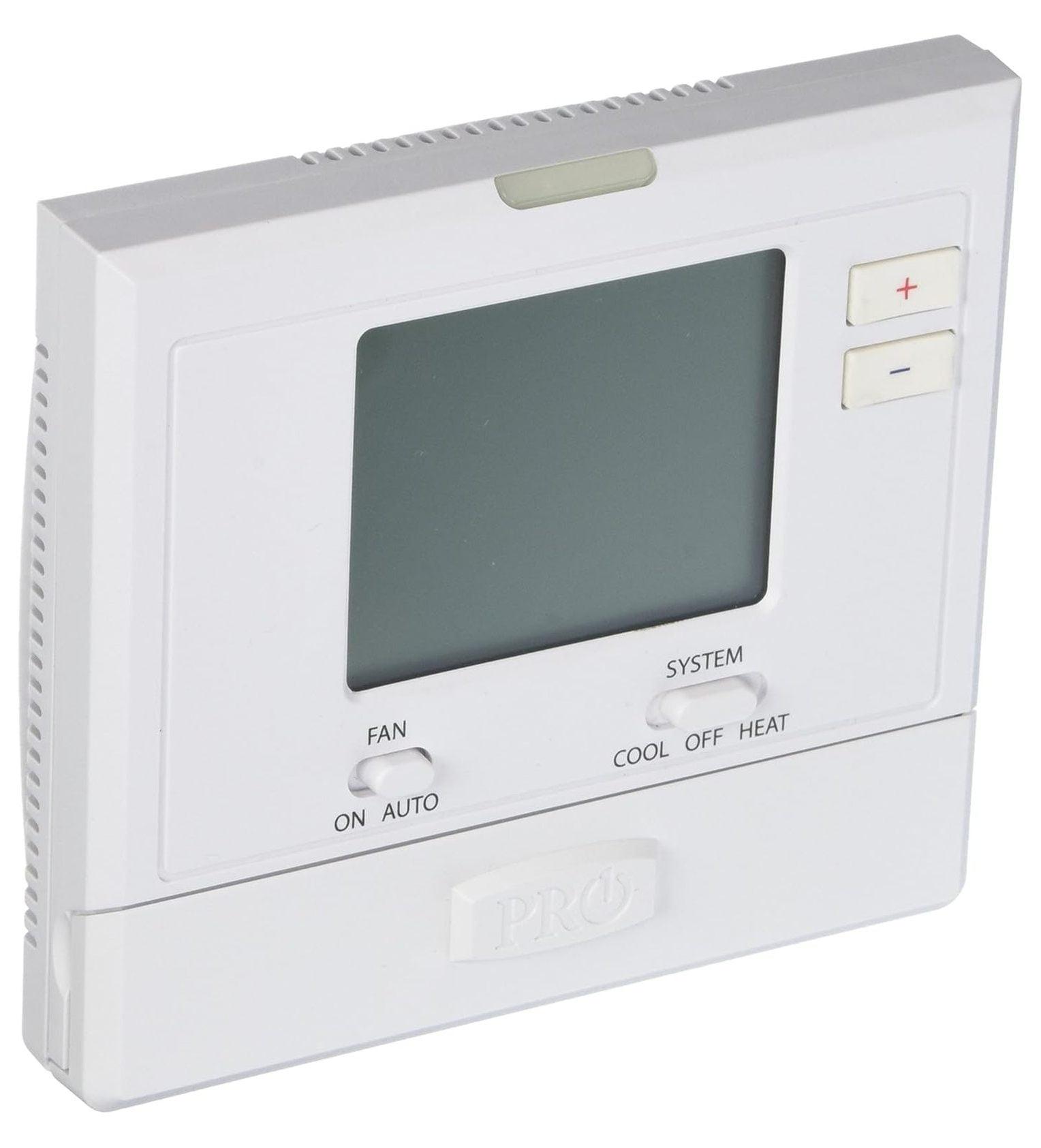 White Digital Non-Programmable Thermostat with Large Display