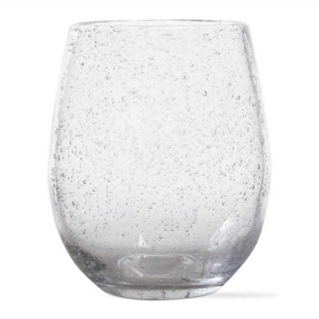tagltd 16 oz. Bubble Glass Stemless Drinkware Clear Dishwasher Safe Beverage Glassware For Dinner Party Wedding Restaurant Bar