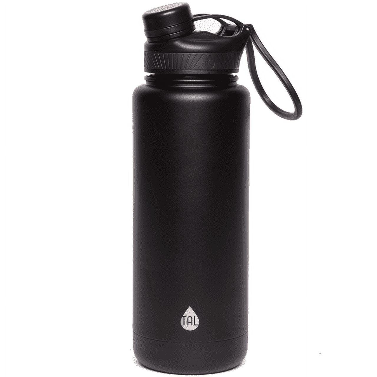 Black 40oz Stainless Steel Ranger Water Bottle with Wide Mouth