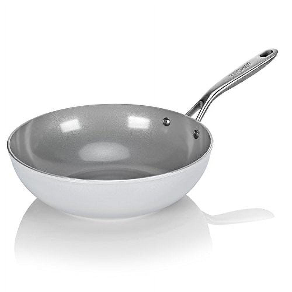 TECHEF CeraTerra - 12" Ceramic Nonstick  Flat Bottom Wok/Stir-Fry Pan