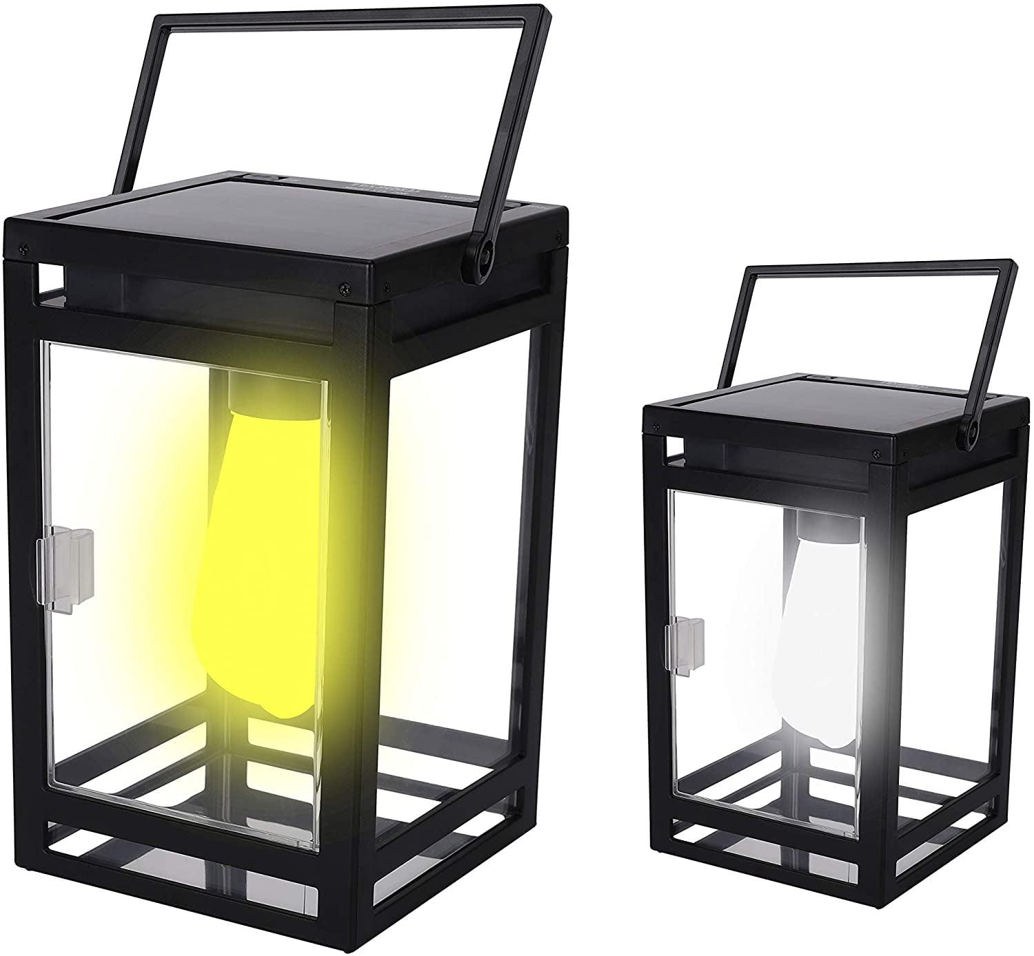 7.87'' Solar Powered Integrated LED Color Changing Outdoor Lantern