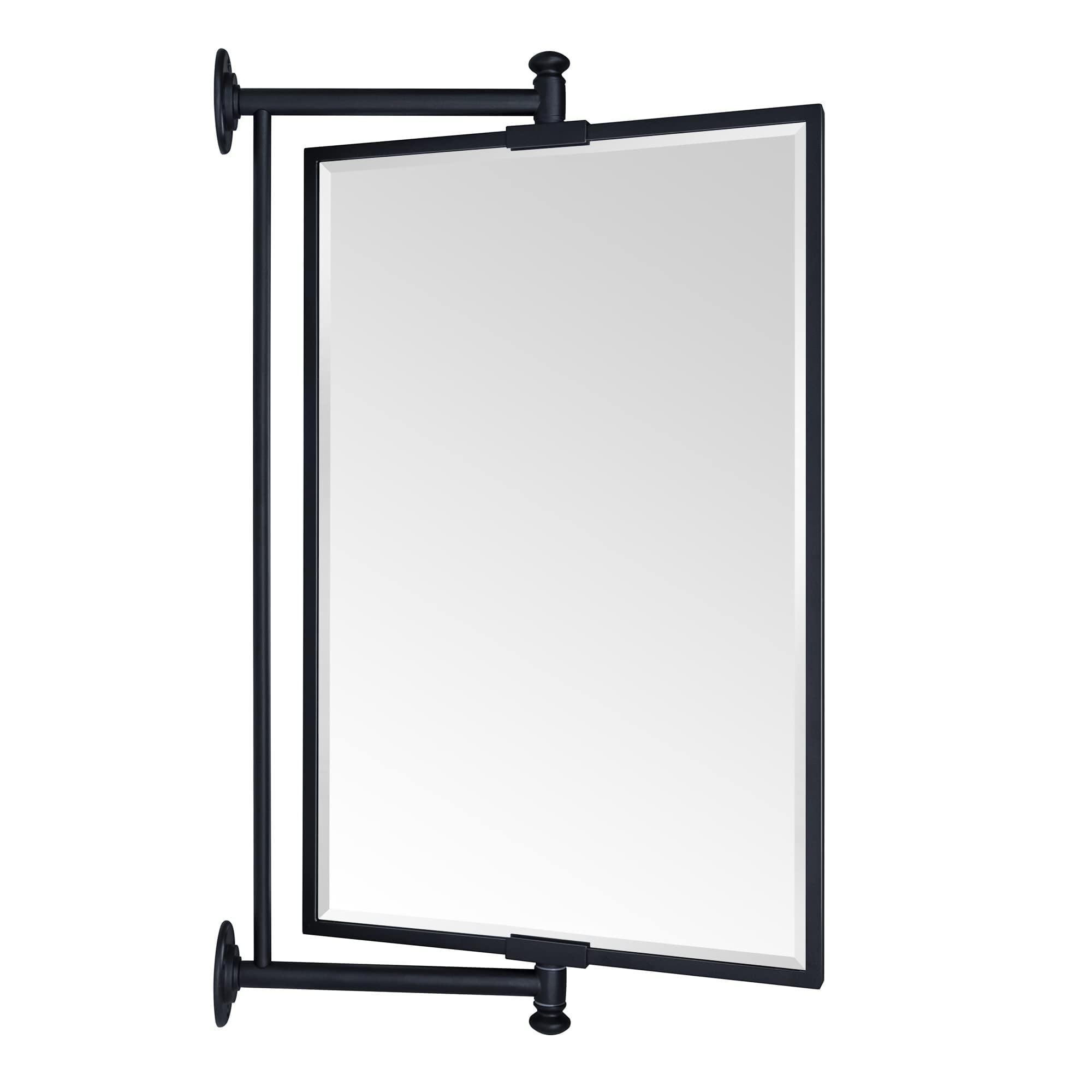 TEHOME Corrente Squared Cornered Rectangular Metal Framed Wall Mounted Bathroom Vanity Mirror