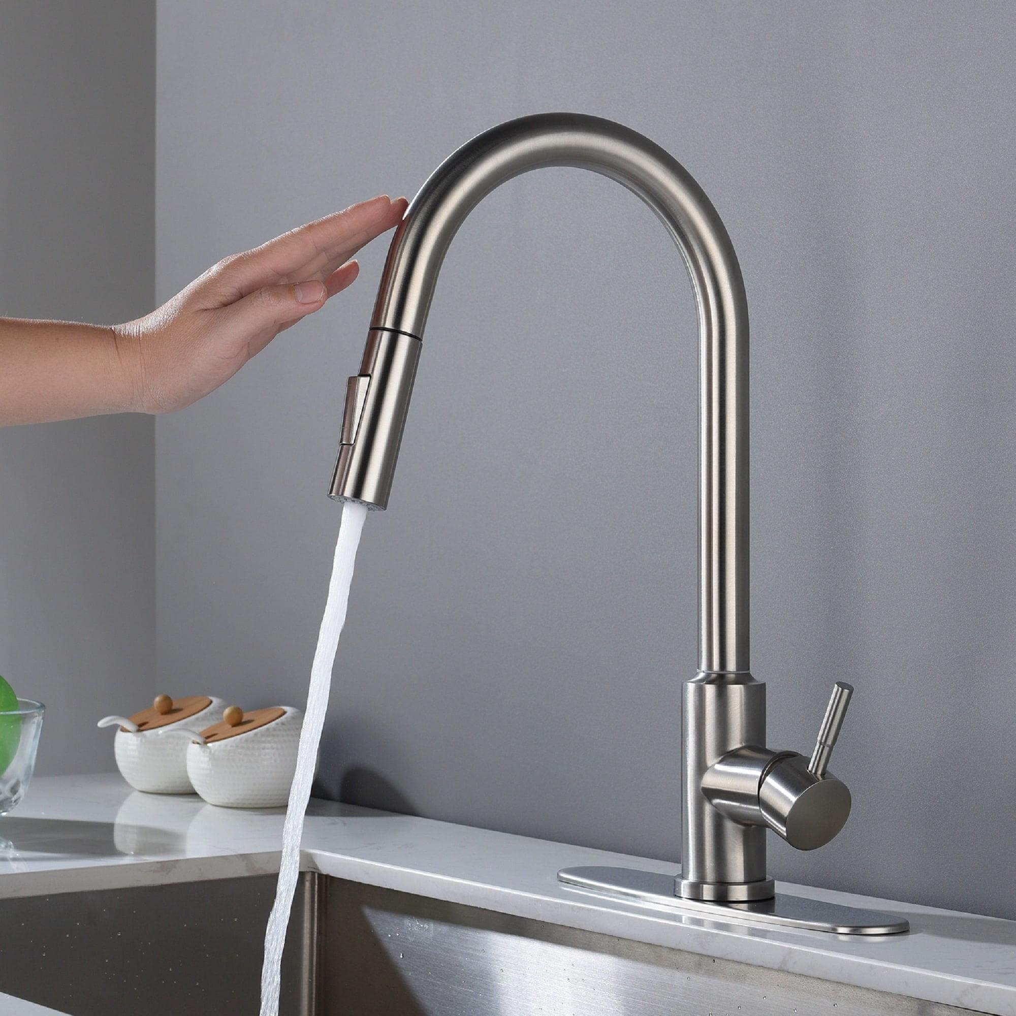 Touch Kitchen Faucet for Sink, Kitchen Faucets with Pull Down Sprayer, 360 Degree Swivel Kitchen Sink Faucet