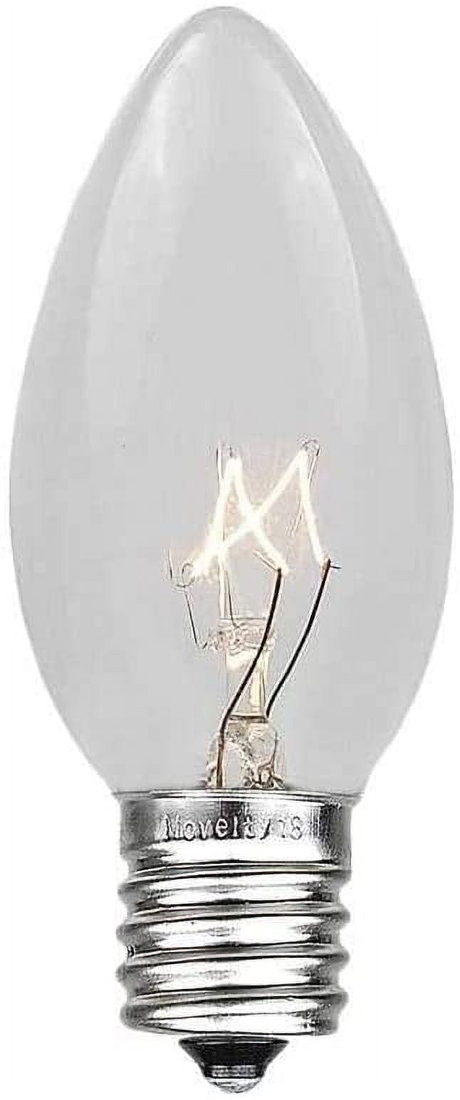 Novelty Lights Twinkle 7 Watt C9 E17/Intermediate Incandescent Bulb (Set of 25) C9-7T-CL