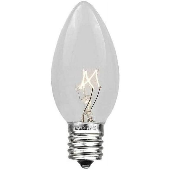 Novelty Lights Twinkle 7 Watt C9 E17/Intermediate Incandescent Bulb (Set of 25) C9-7T-CL