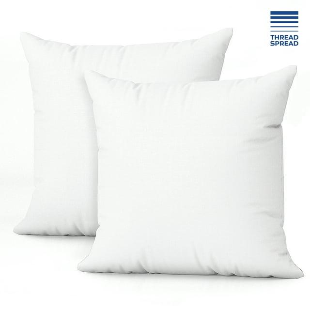 Linjieee Large Throw Pillows for Couch 24x24 2-Piece Non-woven Pillow Core Substitute Polyester Square Pillow Core