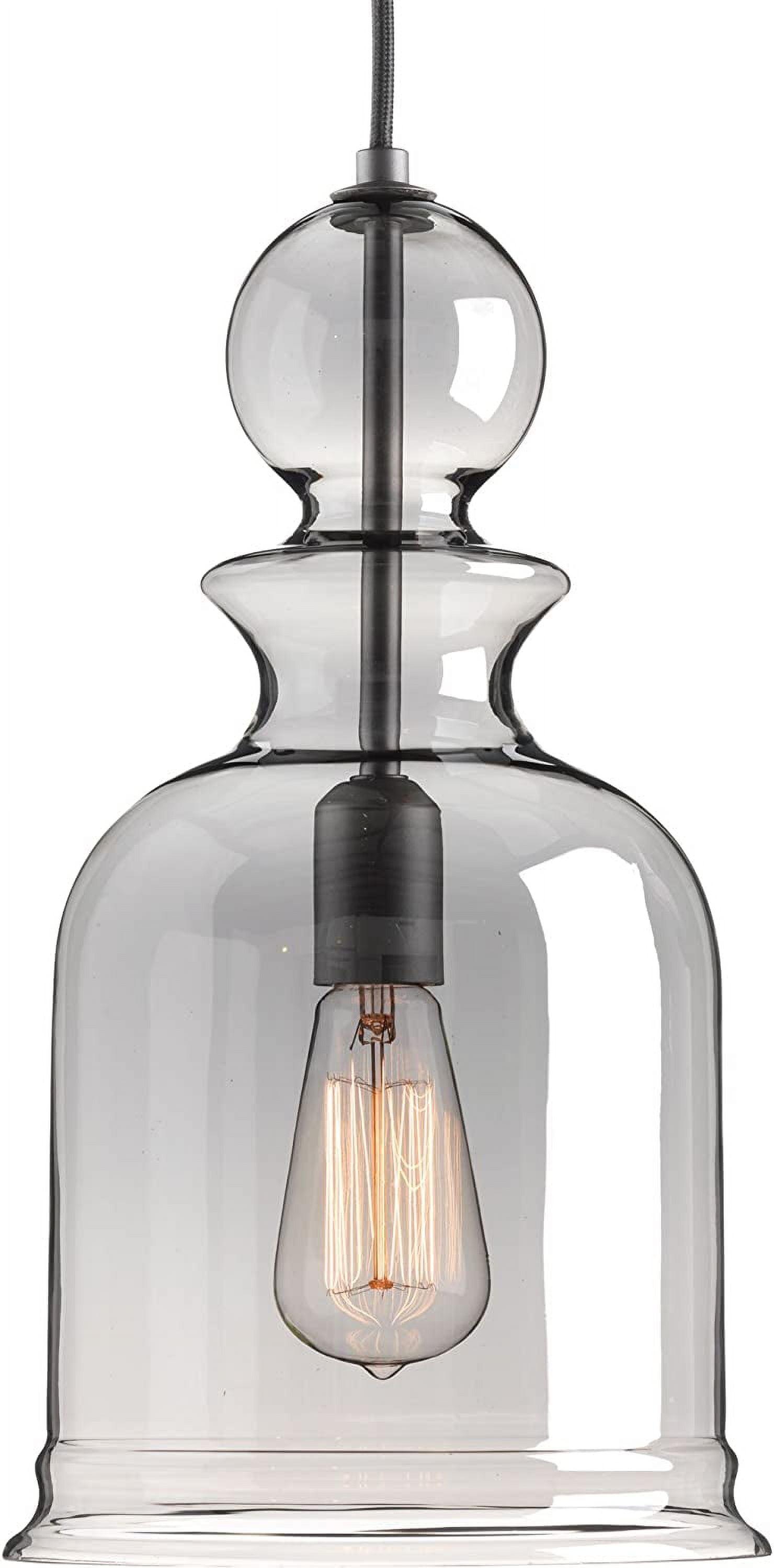 Progress Lighting, Staunton Collection, 1-Light Wall Sconce, Graphite Finish, Clear Glass Shade