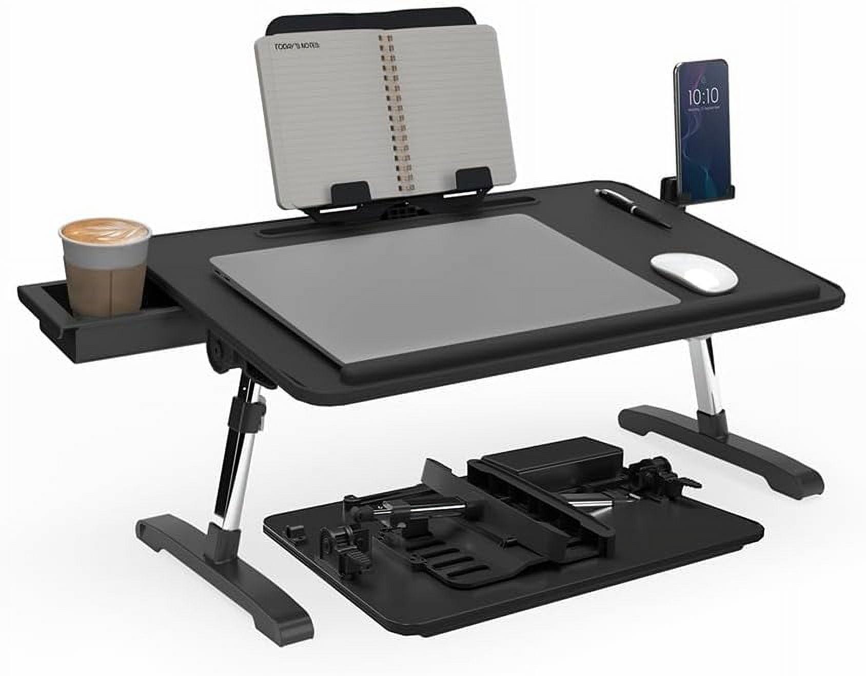 Limitless TotalDesk Portable Workstation Lap Desk with 12.3" Adjustable Height and Tilt 5.8lb - Black