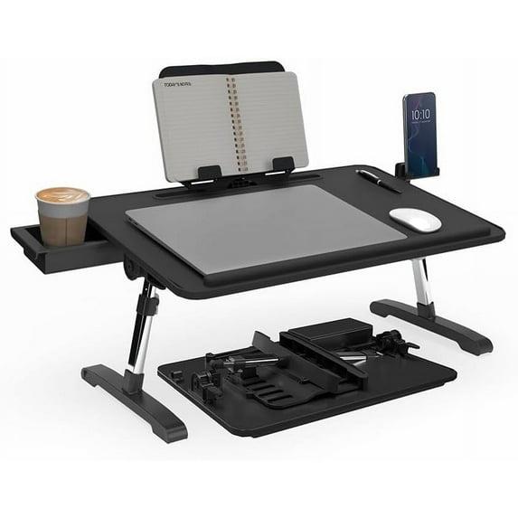 Limitless TotalDesk Portable Workstation Lap Desk with 12.3" Adjustable Height and Tilt 5.8lb - Black