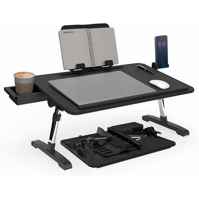 Limitless TotalDesk Portable Workstation Lap Desk with 12.3" Adjustable Height and Tilt 5.8lb - Black