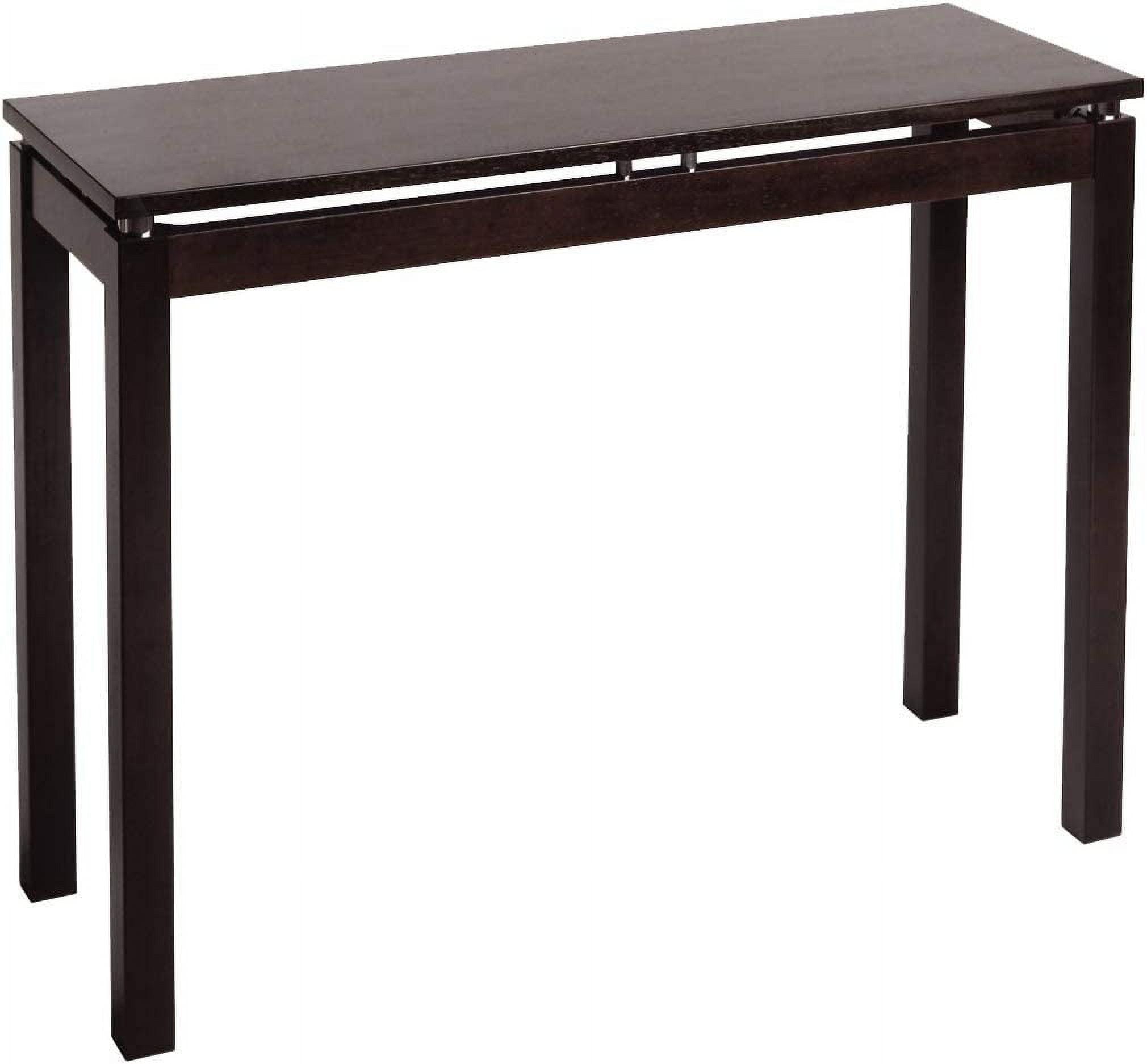 Linea Console Table Dark Espresso - Winsome: Hardwood Frame, Wood Veneer Top, Spot Clean, Assembly Required