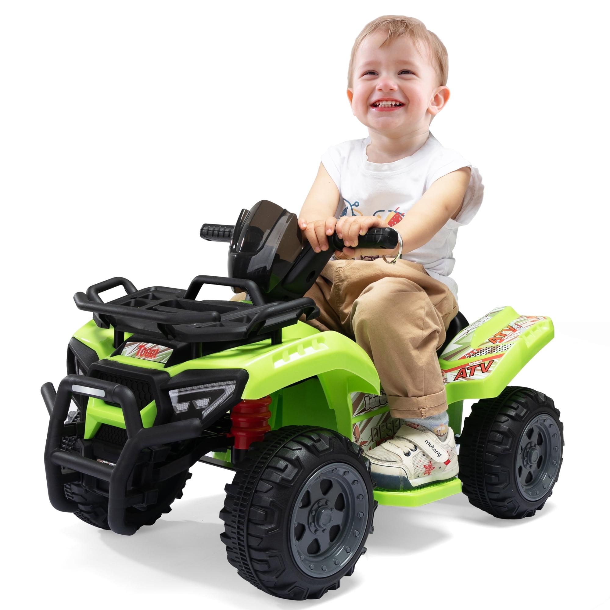 Green 6-Volt Kids Ride-On ATV Quad with Music and Horn