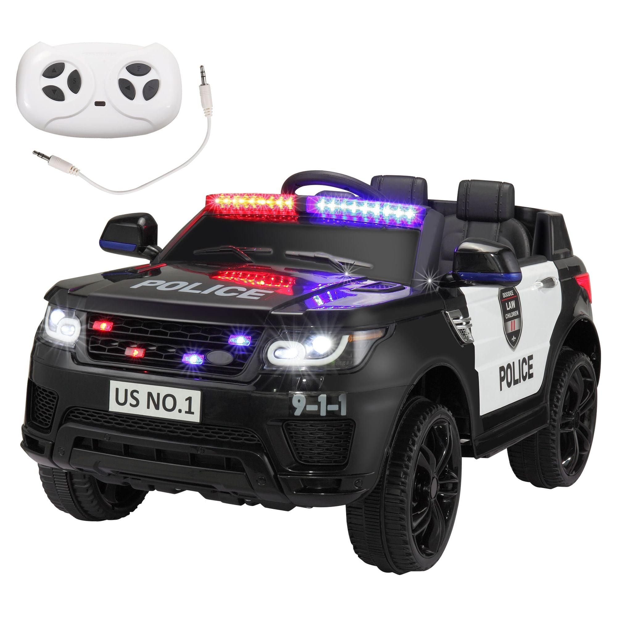 Allied Plush Inc 12V Kids Ride on Car, Electric Police Cars with Remote Control