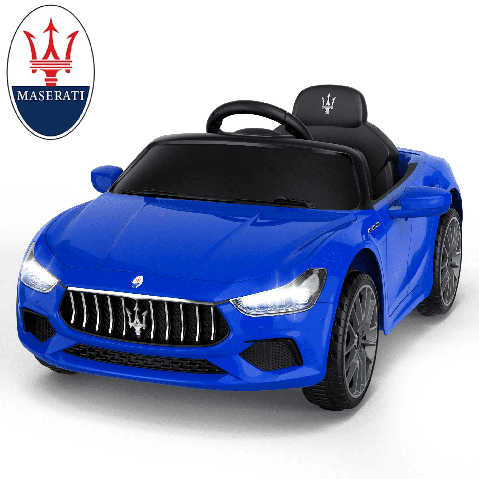 Blue 12V Maserati Licensed Ride-On Car with Remote Control