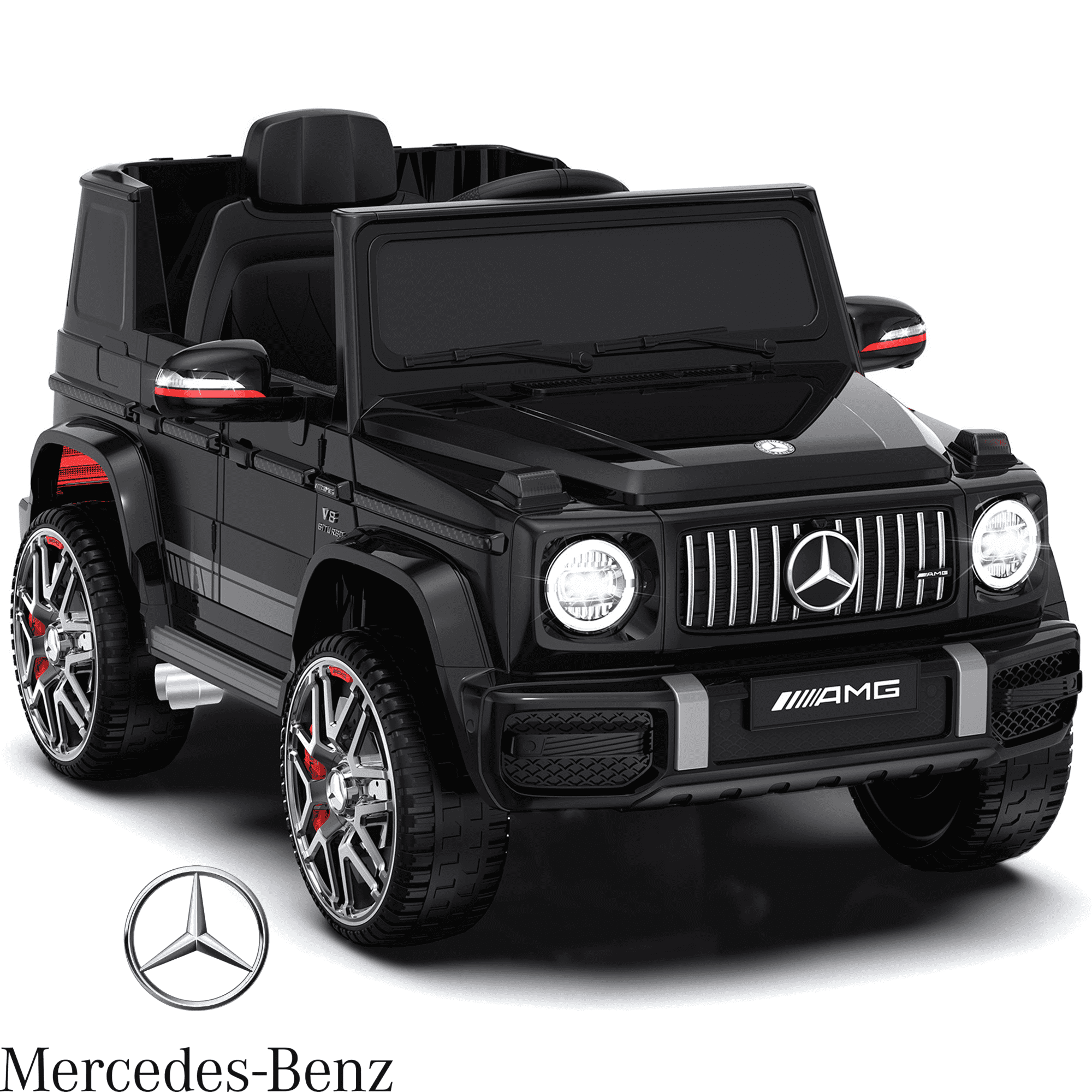 ANPABO ANPABO 24V 4WD Licensed Mercedes-Benz G63 Ride On Kids Car, Remote Control with Low Battery Voice Prompt