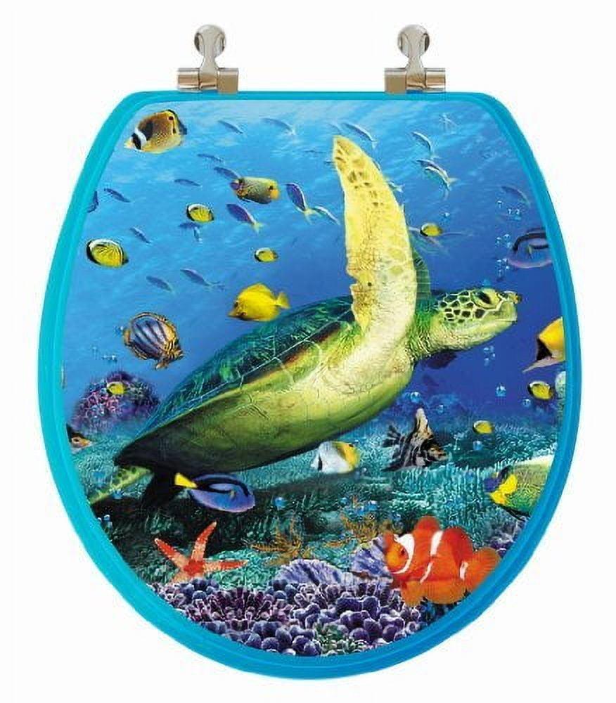 Topseat 3D Ocean Series Turtle Round Toilet Seat