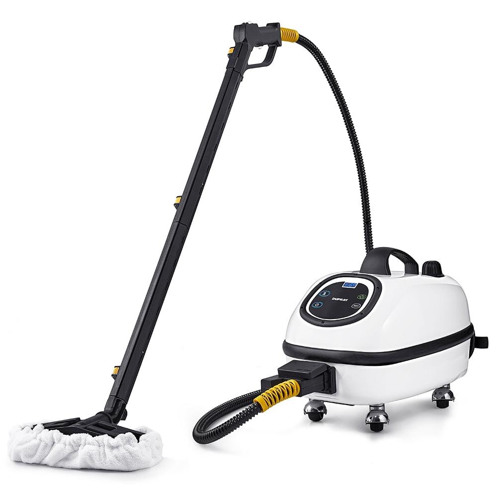 TOSCA™ Steam Cleaner by Dupray. A commercial-grade steam cleaner with enamel-coated steel case and intuitive digital interface. 1600w of power for car detailing, grout cleaning, & tile restoration.