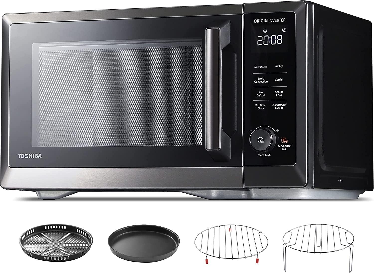 Toshiba Toshiba 7-in-1 Countertop Microwave Air Fryer Inverter Technology Convection Microwave Smart Sensor