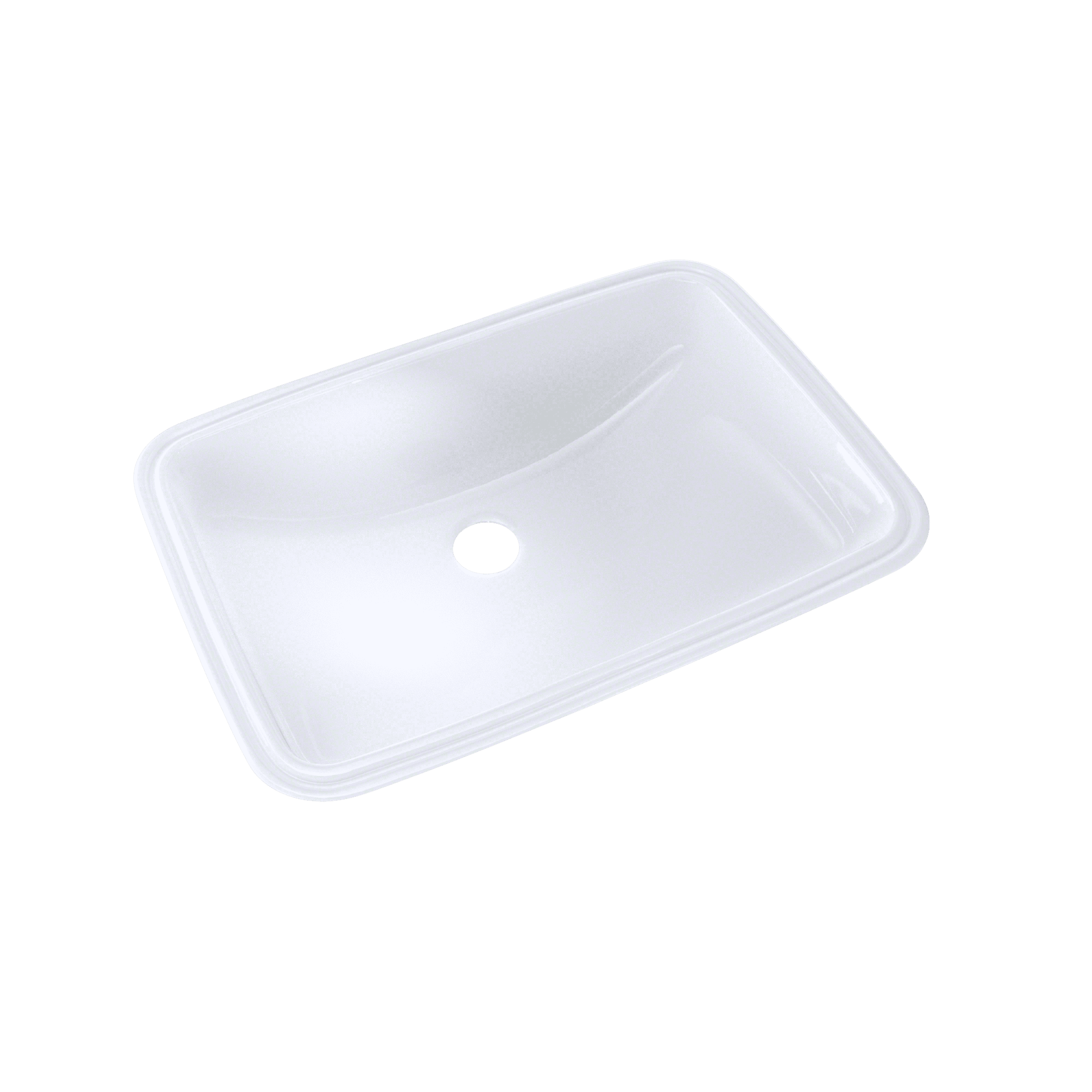 Augusta Vitreous China Rectangular Undermount Bathroom Sink with Overflow