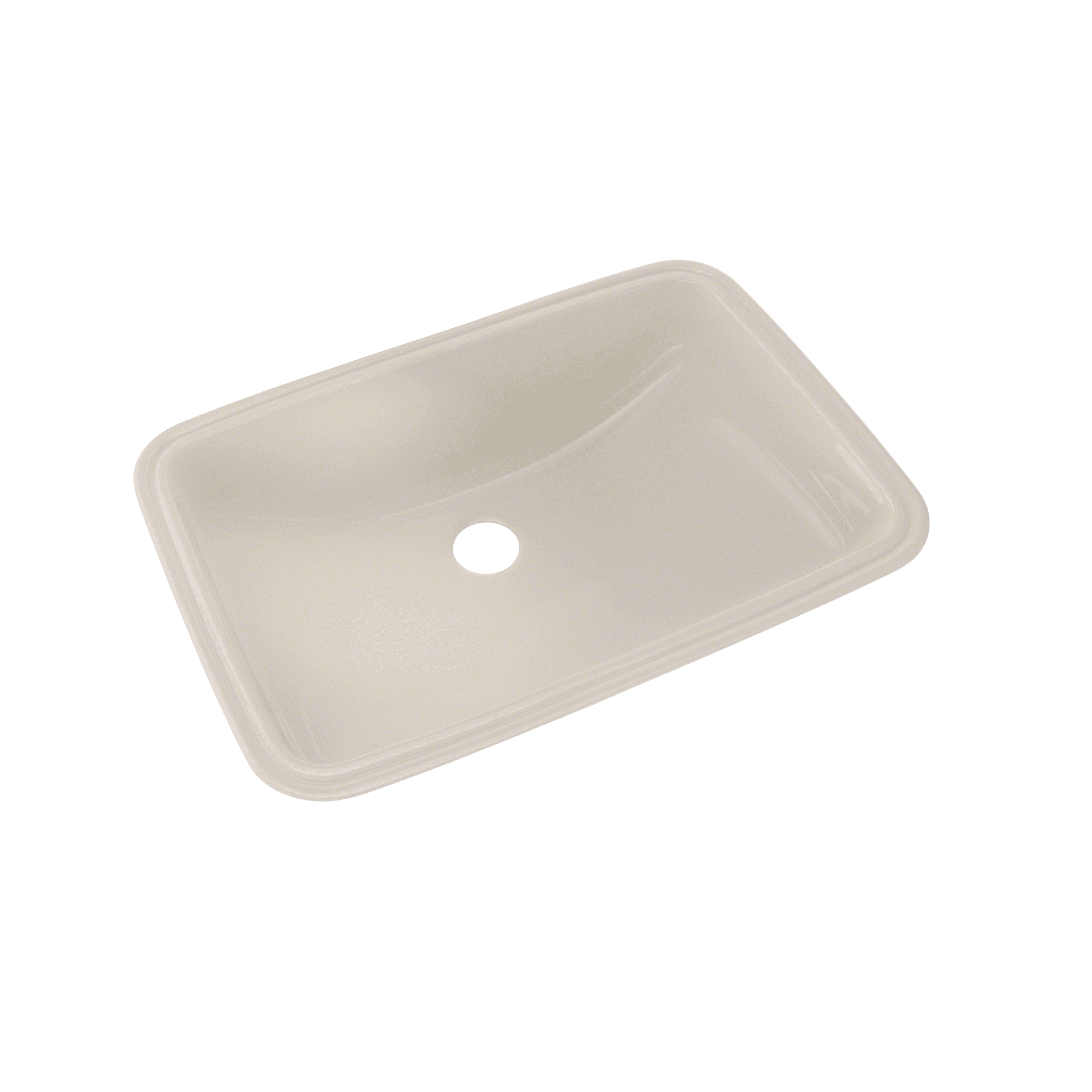 Augusta Vitreous China Rectangular Undermount Bathroom Sink with Overflow