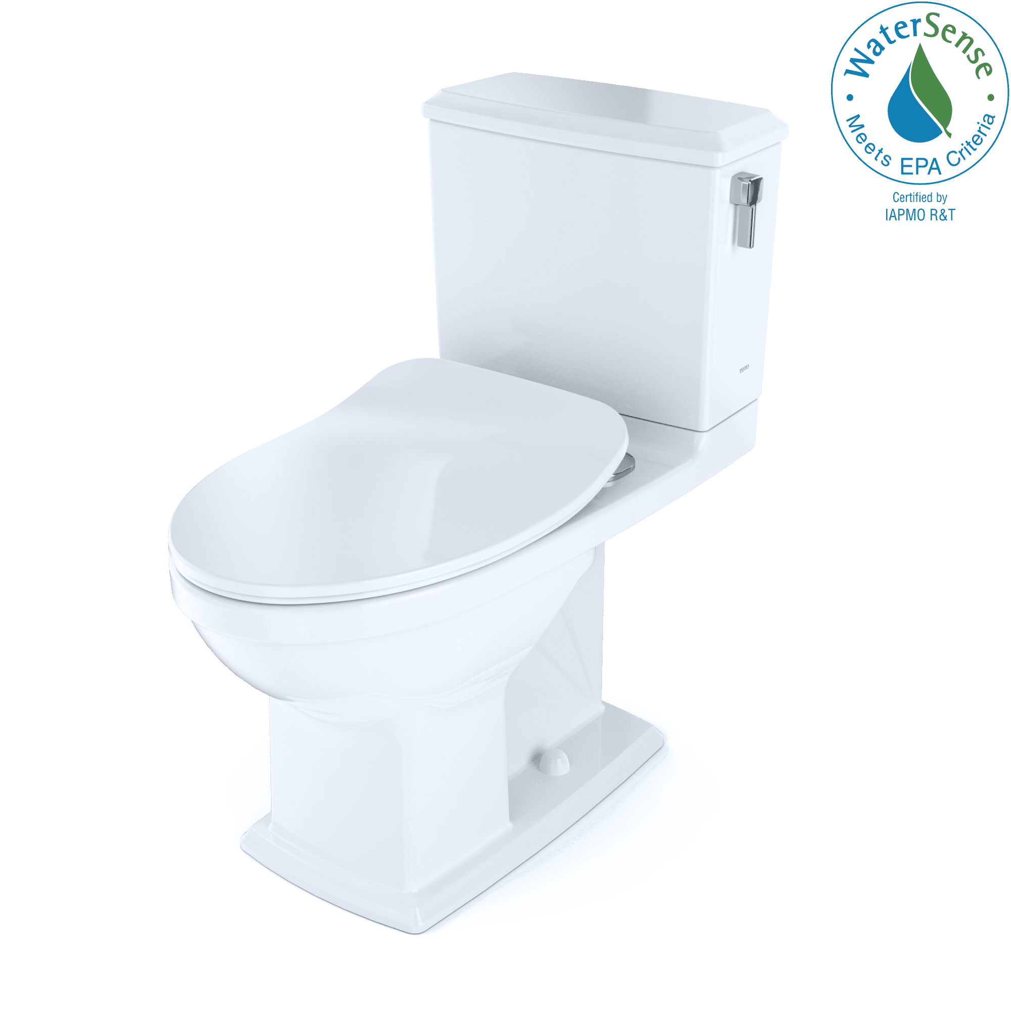 Connelly Modern Dual-Flush Elongated Toilet in White with Eco-Friendly High Efficiency