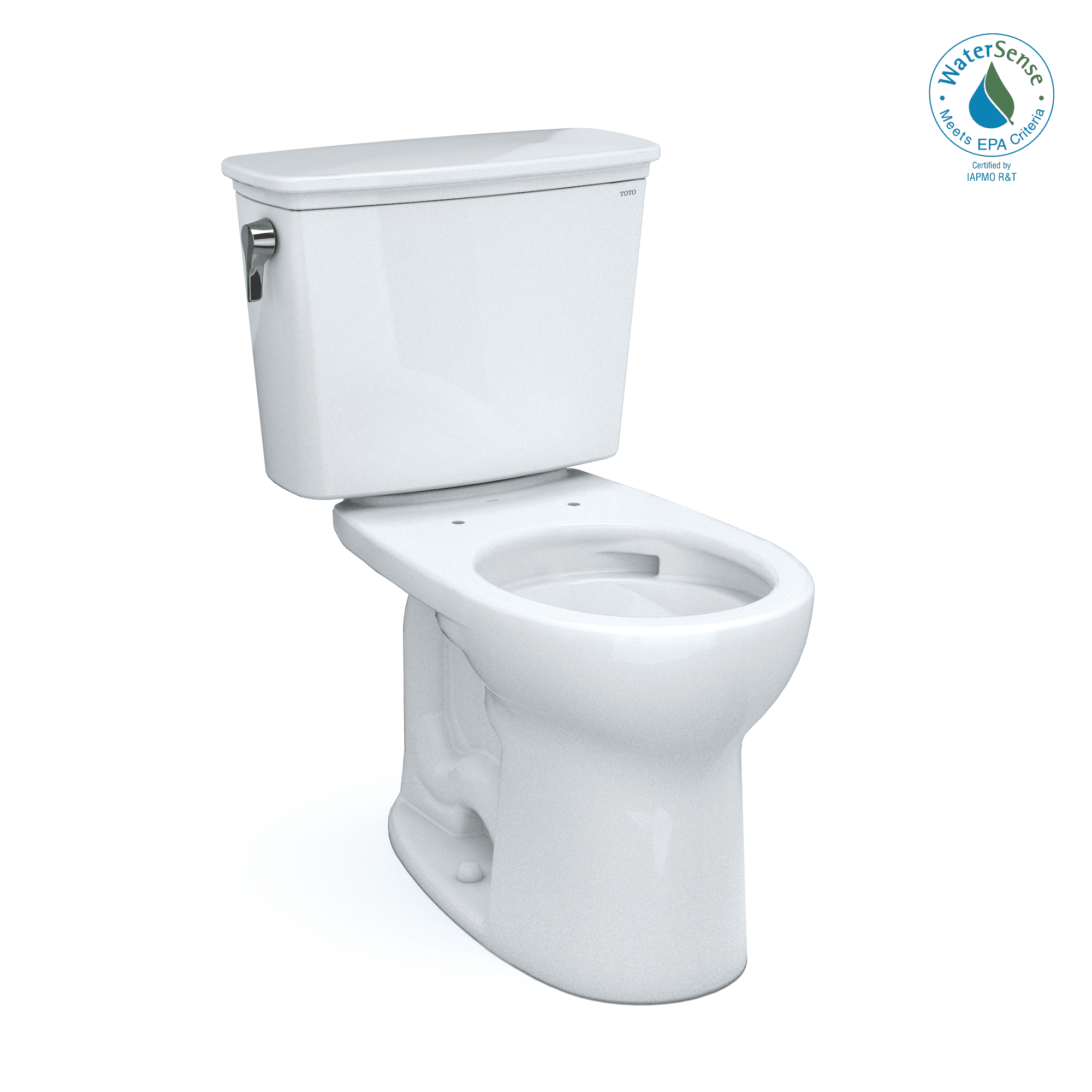 Drake® 1.28 GPF Round Two-Piece Toilet with Tornado Flush (Seat Not Included)