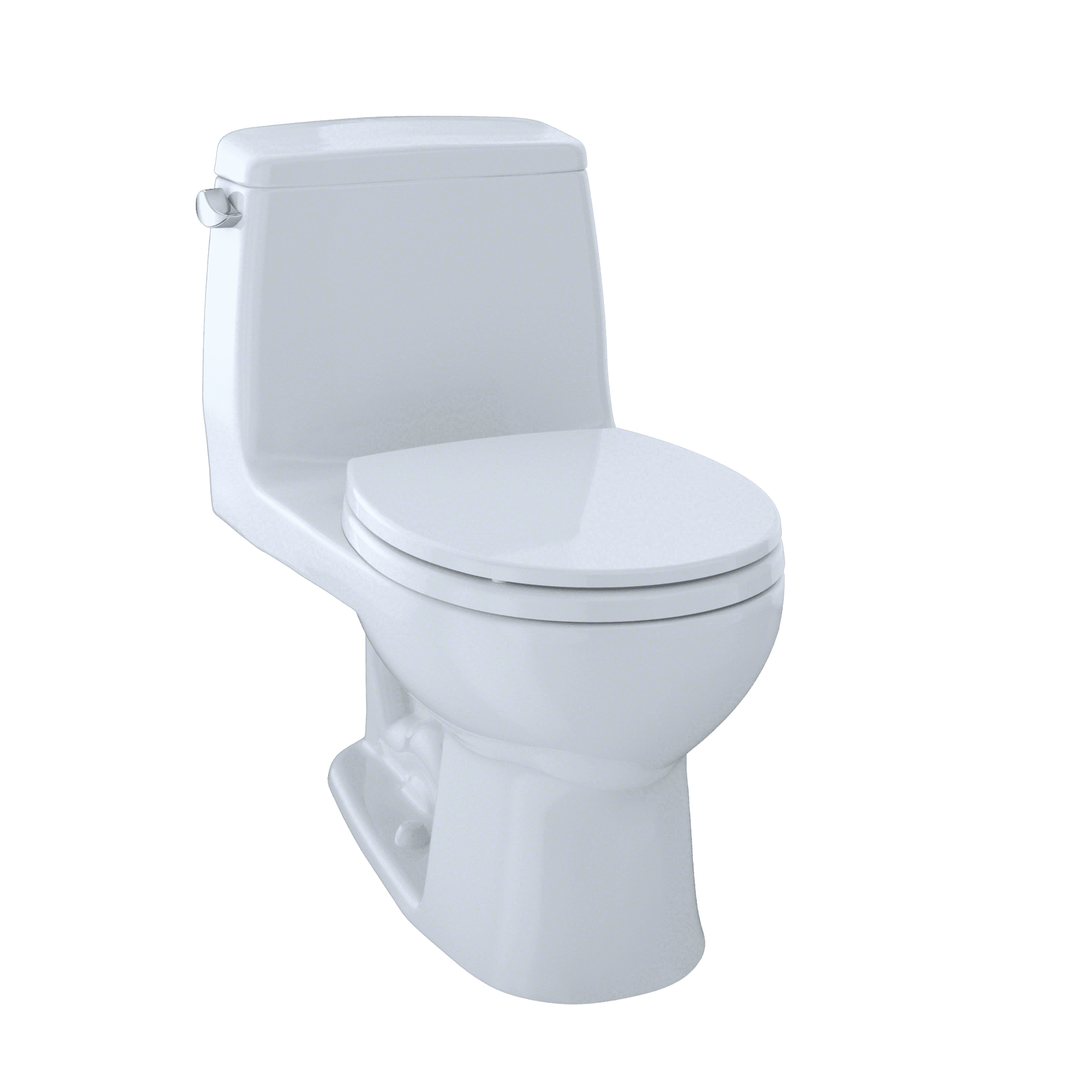 EcoMax Modern Bone Round One-Piece Toilet with SoftClose Seat