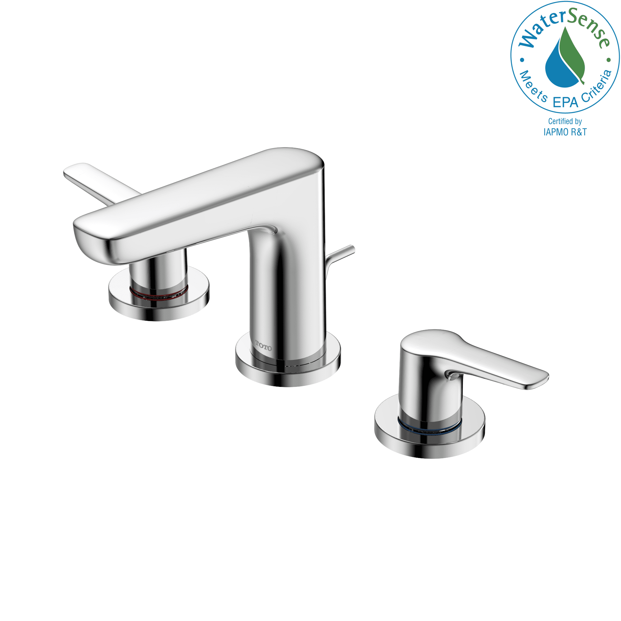 Polished Nickel 11'' Modern Widespread Bathroom Faucet