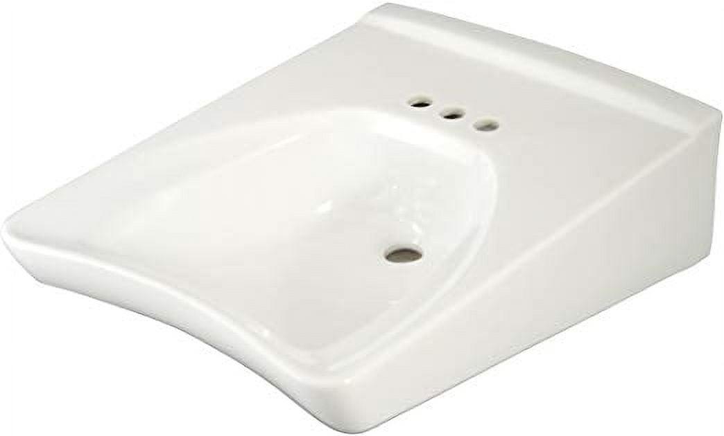 Commercial Vitreous China U-Shaped Bathroom Sink