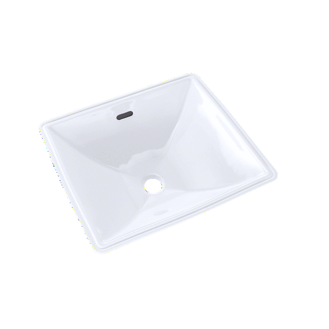 Legato™ Vitreous China Rectangular Undermount Bathroom Sink with Overflow