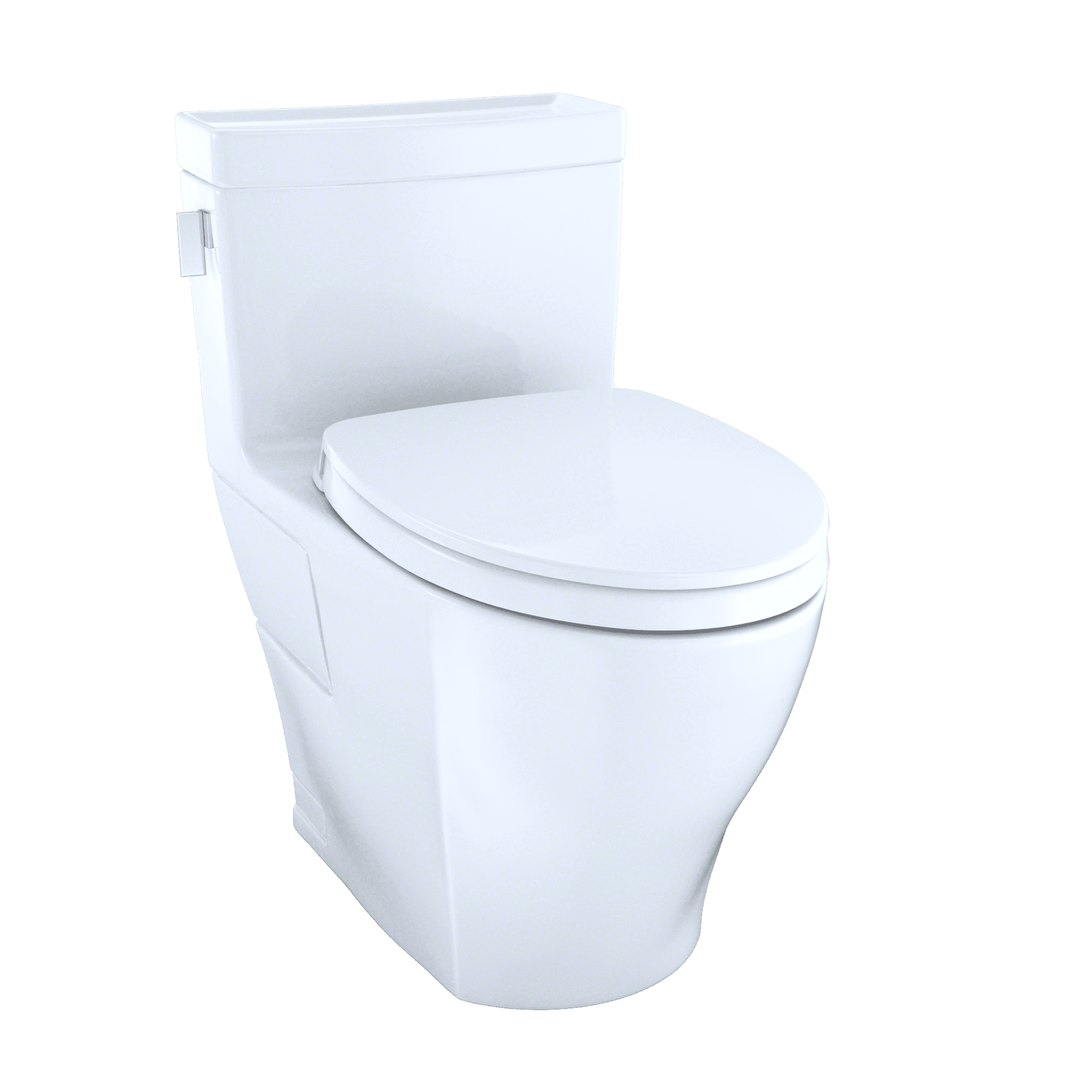 Bone Vitreous China Elongated One-Piece Toilet with Washlet Combo