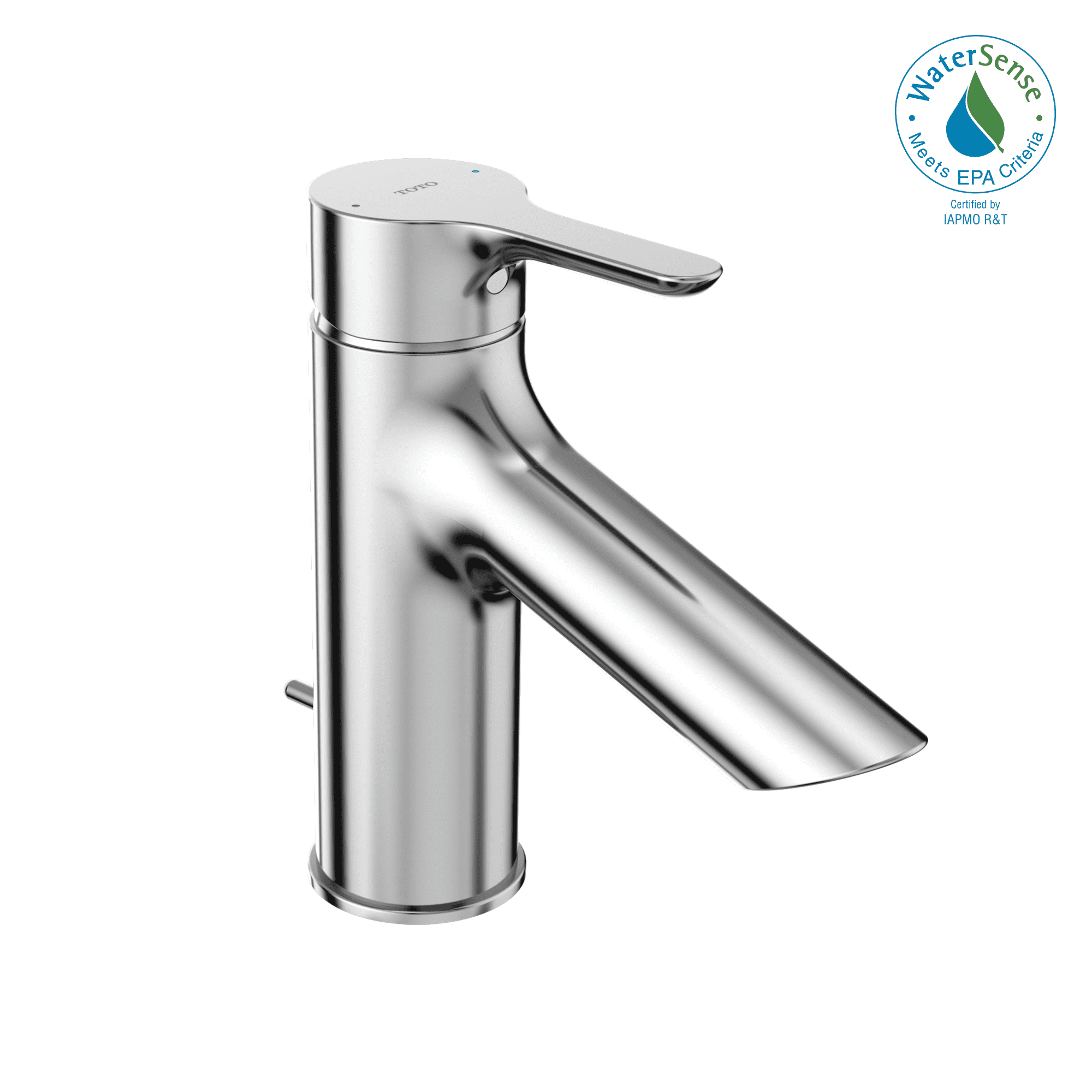 Sleek Polished Chrome Single Hole Bathroom Faucet with Ceramic Disc Valve