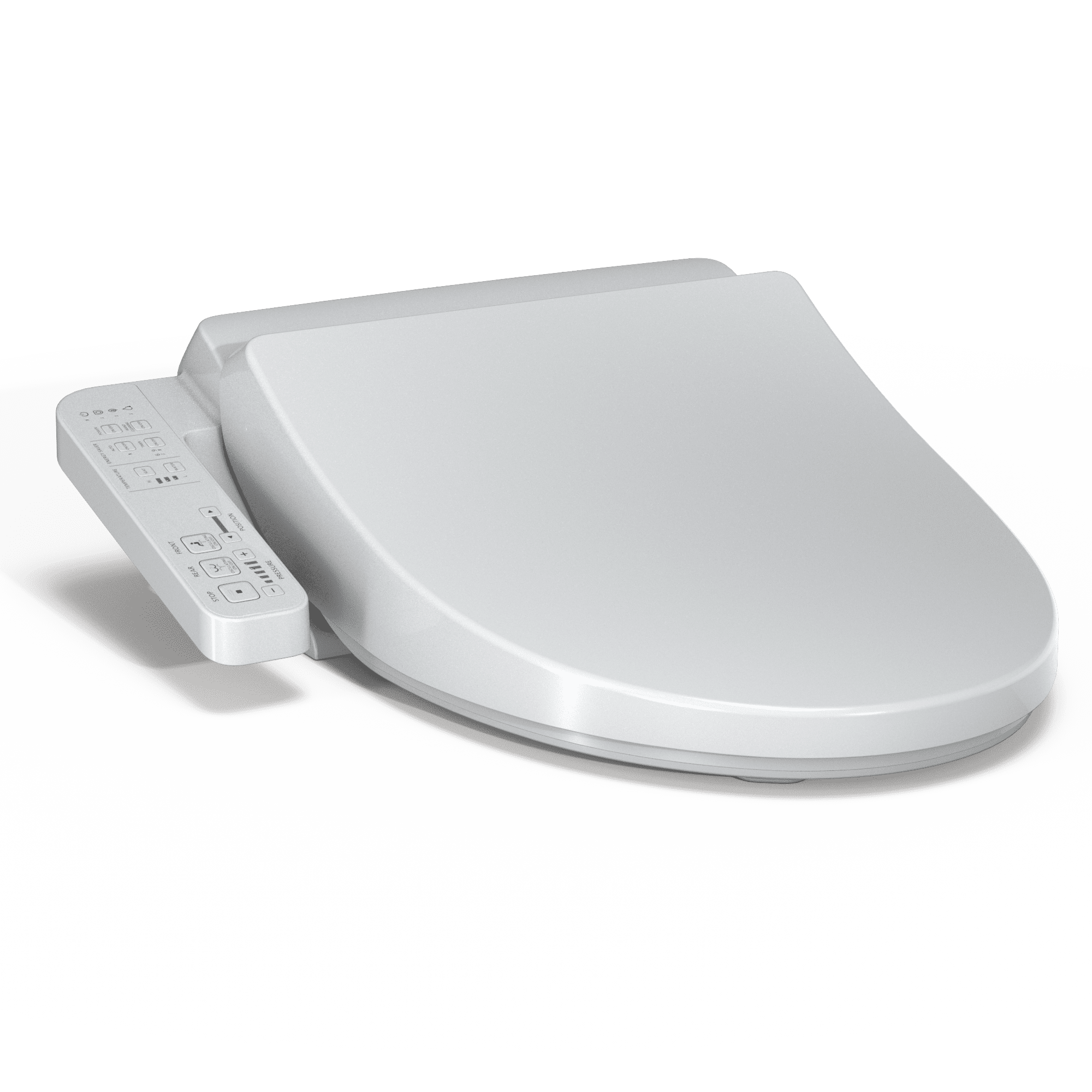 Elongated White Heated Electronic Bidet Toilet Seat