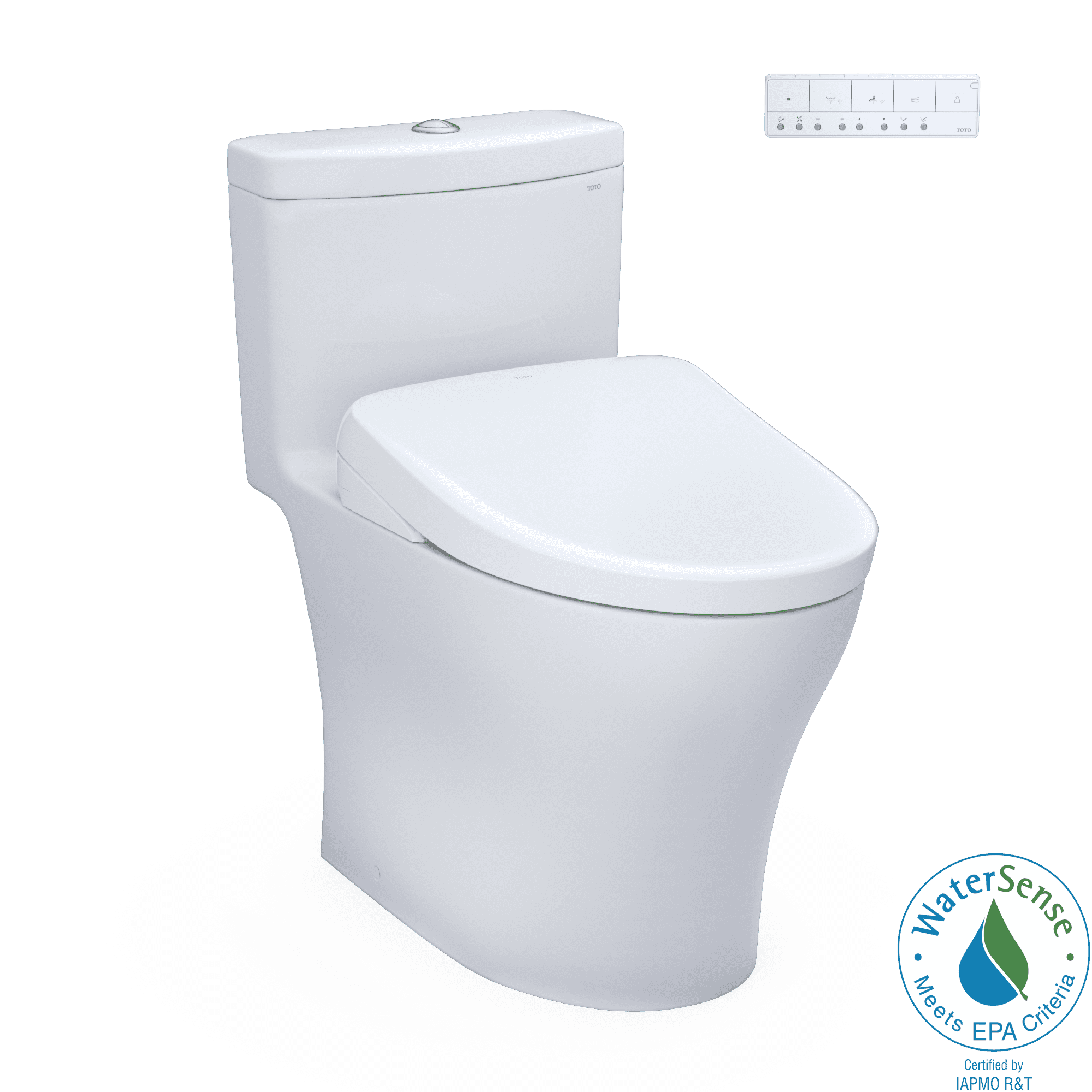 Aquia® IV 1.28 GPF Auto Flush Elongated Floor Mounted One-Piece Toilet (Seat Included)